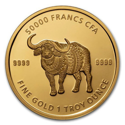 Republic of Chad: Buffalo 1 oz Gold 2020