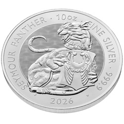 Silbermünze The Royal Tudor Beasts: Seymour Panther 10 Unzen Silber 2026