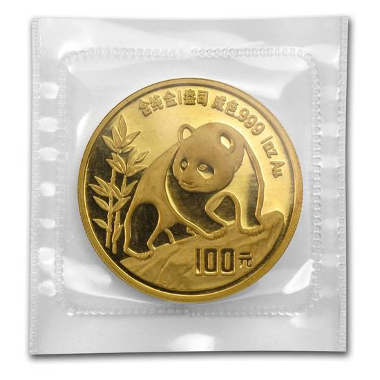 Chinese Panda 1 oz Gold 1990