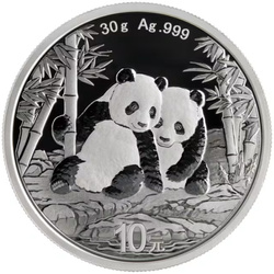 Chińska Panda 30 gramów Srebra 2026