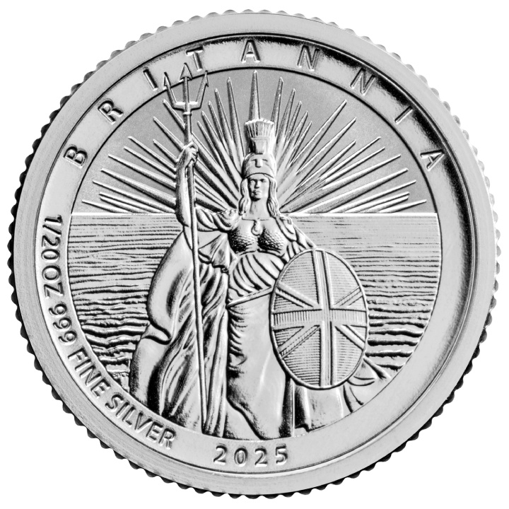 Britannia Four-Coin Silber Set 2025 Reverse Frosted