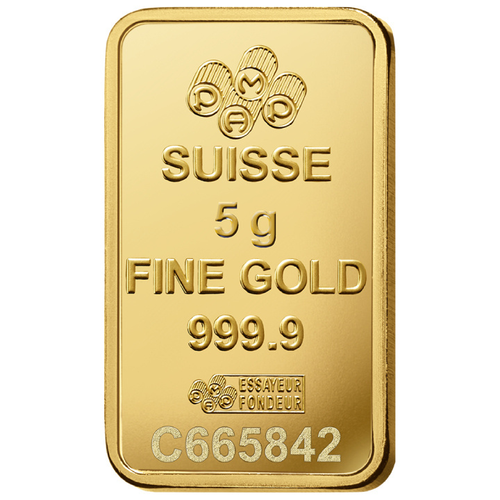 PAMP Suisse Fortuna 5 g Gold Bar Veriscan