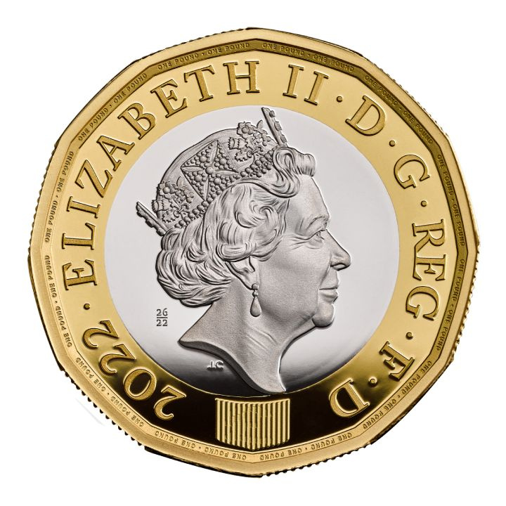 Zestaw 10 monet Her Majesty Queen Elizabeth Platyna 2022 Proof