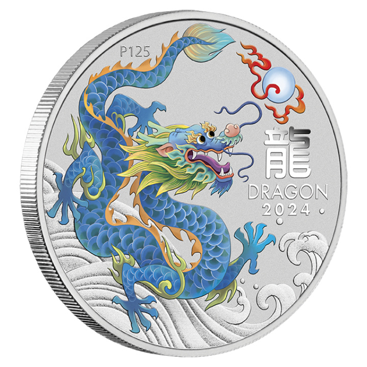 Perth Mint: Lunar III - Year of the Dragon 1/2 oz Silver 10 Coin Set 2024