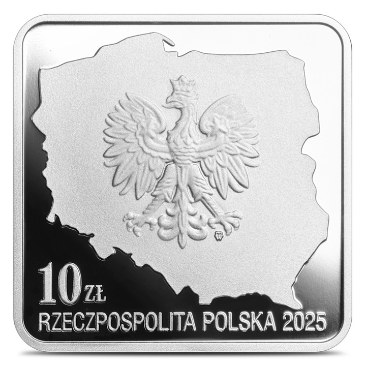 80. Rocznica Powrotu Polski na Ziemie Zachodnie i Północne 10 zł Srebro 2025 Proof