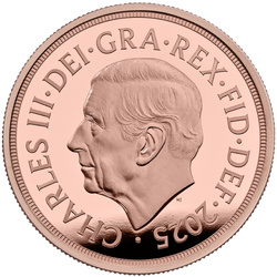 Wielka Brytania: Suweren Zestaw 5 złotych monet 2025 Proof