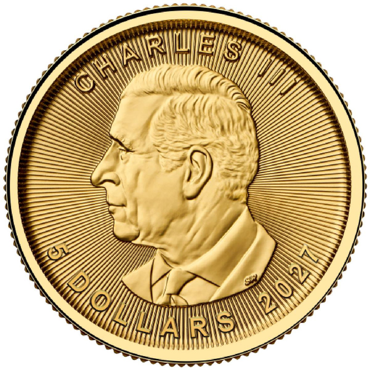 Canadian Maple Leaf 1/10 oz Aur 2027 Privy Mark Loon
