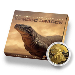 Tokelau: Komodo Dragon 1 uncja Złota 2022 Proof