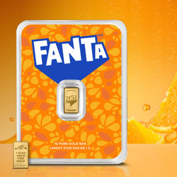 Lingote de oro Fanta 1 g de oro 2026