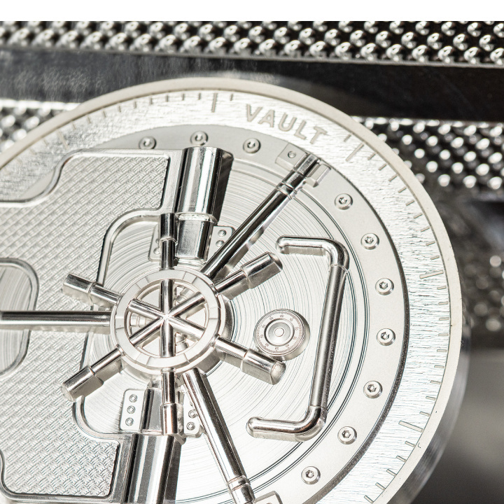 Cook Islands: Vault 3 uncje Srebra 2023 Proof Ultra High Relief