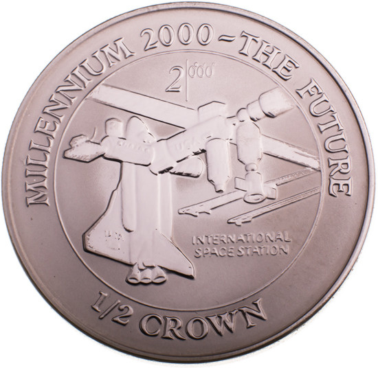 Isle of Man: Kolekcja 3 monet Millennium 2000
