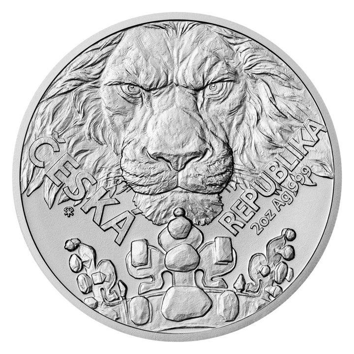 Juego de 5 monedas Niue: León Checo 2023 Plata