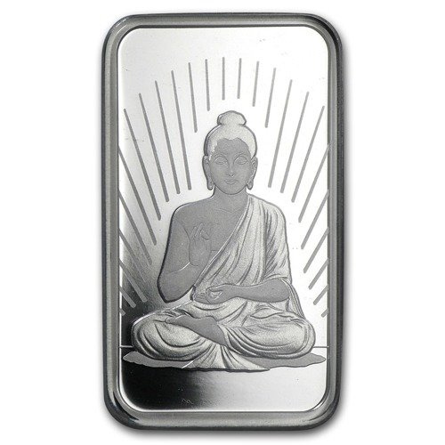 10 grammi Lingotto d'argento Pamp Suisse Buddismo