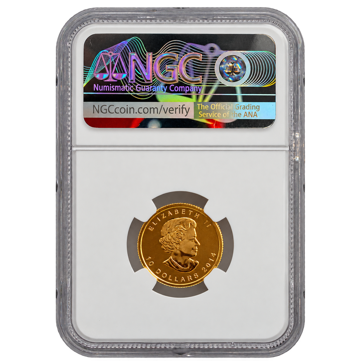 Polarfuchs 1/4 oz Goldmünze 2014 NGC MS69