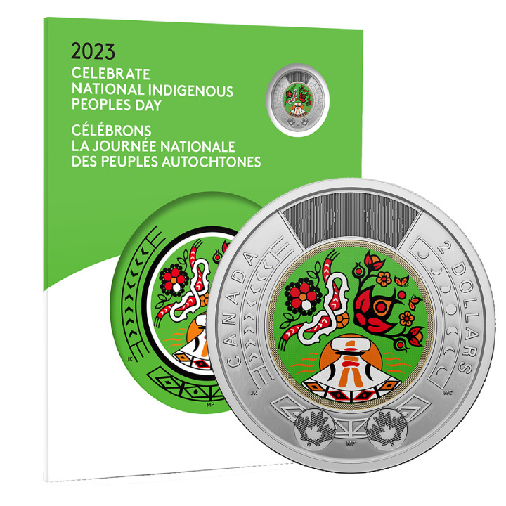 Set Canada National Indigenous Peoples - Card suvenir comemorativ de colecție 7 monede 2023
