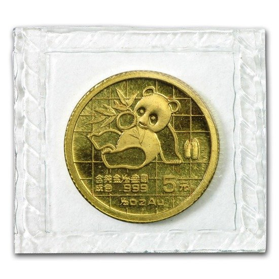 Chińska Panda 1/20 uncji Złota 1989