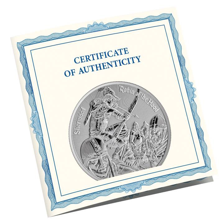 Kamerun: Robin Hood 1 Unze Silber 2024