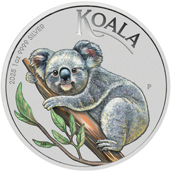Koala kolorowana 1 uncja Srebra 2025 (Brisbane Money Expo Anda Special)