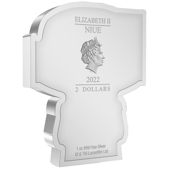Niue: Star Wars - Moneda Chibi de Boba Fett colorizada, 1 onza de plata, 2022, calidad proof.