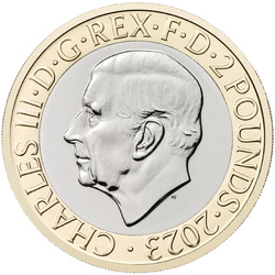 Celebrazione della vita e dell'opera di JRR Tolkien £2 rame-nichel 2023