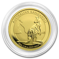 Canguro australiano 1/10 oncia d'oro 2016