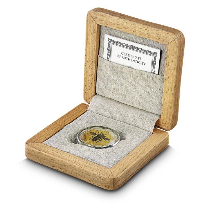 Malta: Maltese Bee 1 oz Silver 2024 Gilded