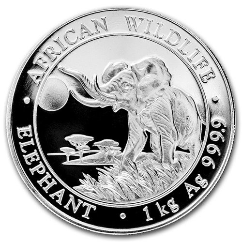 Somalia Elephant 1000 gram Silber 2016