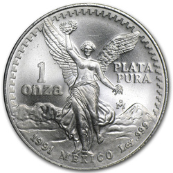 Mexican Libertad 1 oz Silver 1991