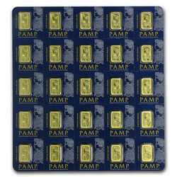 1 gram Gold Bar Pamp Fortuna From Multigran