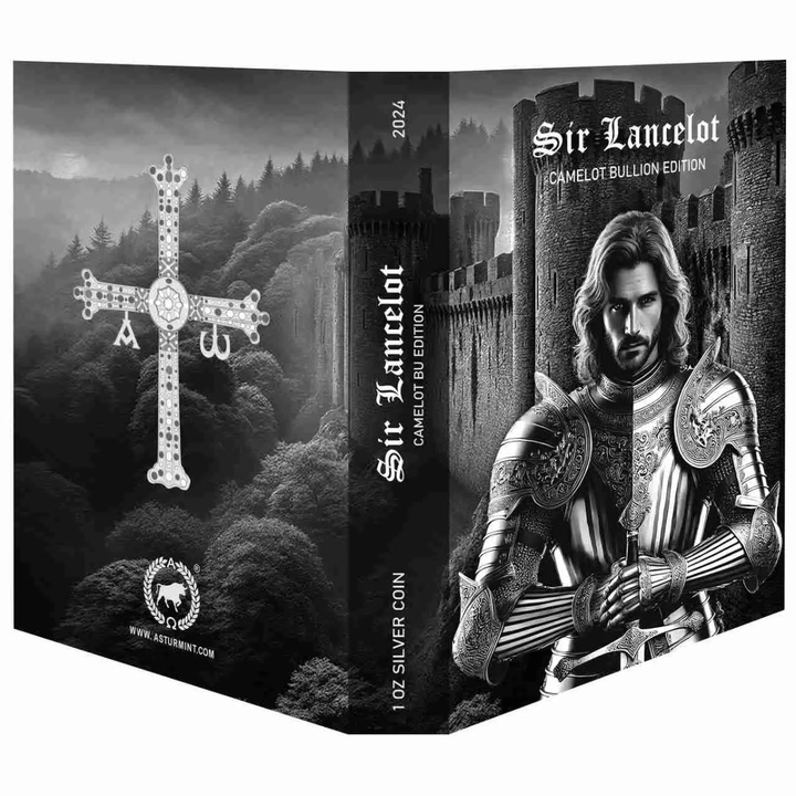 Niue: Camelot – Sir Lancelot 1 Unze Silber 2024 Matte Proof Special Blister