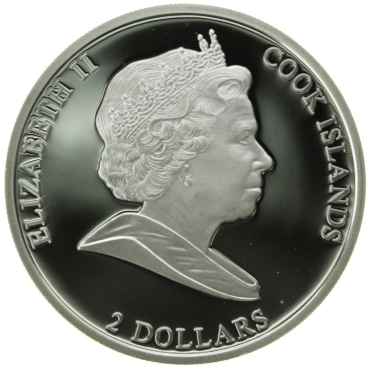 Cook Islands: Lech Kaczyński kolorowany 1/2 uncji Srebra 2011 Proof