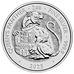 The Royal Tudor Beasts: The Queen's Panther 2 uncje Srebra 2025