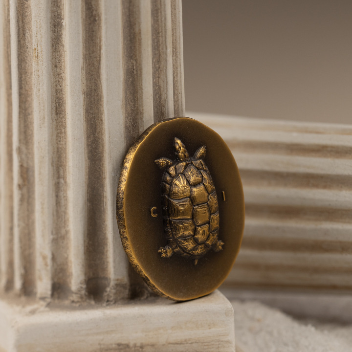 Cook Islands: Tortoise 1 oz Gold 2023 Ultra High Relief Antiqued Coin
