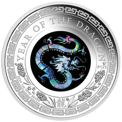 Perth Mint: Lunar III - Year of the Dragon 1 oz Silver 2024 Proof Opal