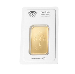 Lingotto Metalor 1 oncia d'oro LBMA GD Refiner