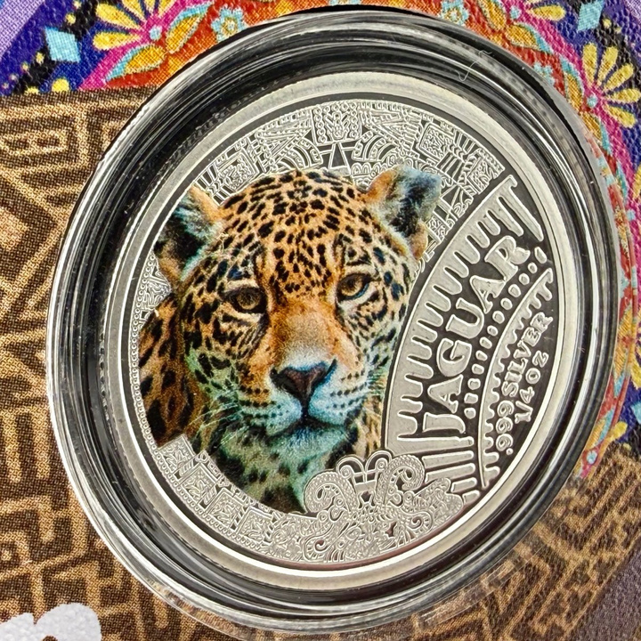 Monedă din Argint Mexican Cinco Grandes - Jaguar 1/4 oz Argint 2026 Proof