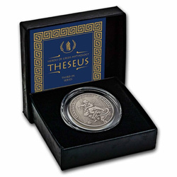 Niue: Héroes de la Mitología Griega - Theseus 1 oz Silver 2024 Antiqued Coin