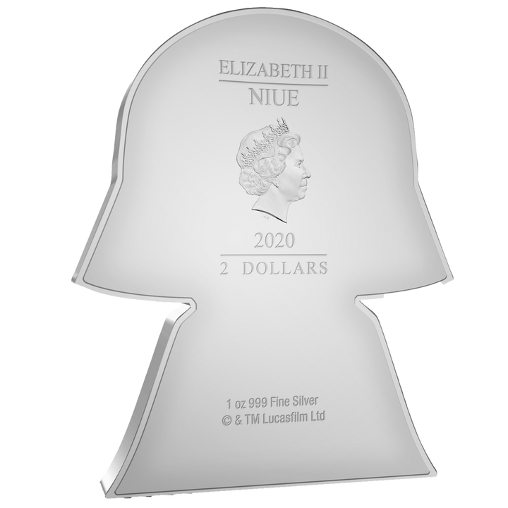 Niue: Star Wars - Chibi Coin de Darth Vader, coloreada, 1 onza de plata, 2020, calidad Proof.