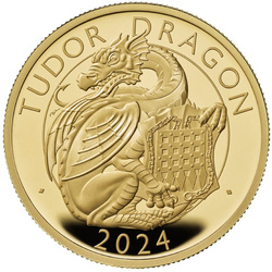 The Royal Tudor Beasts: The Tudor Dragon 1 uncja Złota 2024 Proof