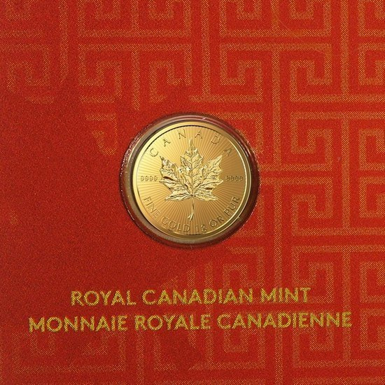 Canadian Maple Leaf 1 gram Gold Zufälliges Jahr