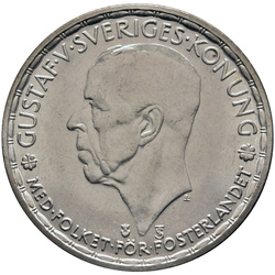 Suède, Gustave V - 1 couronne 1942-1950