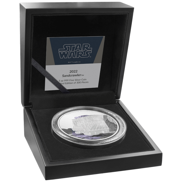 Niue: Star Wars - Sandcrawler kolorowany 5 uncji Srebra 2022 Proof