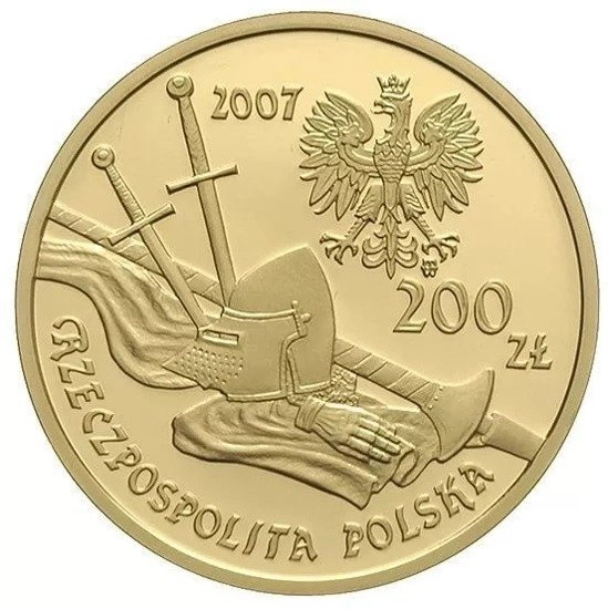 Rycerz ciężkozbrojny 200 zł 2007 Proof