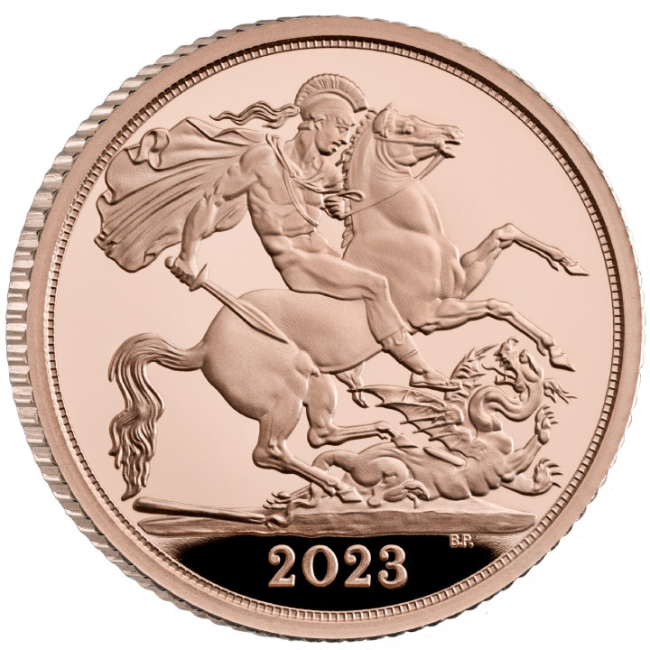 Great Britain: The Coronation of His Majesty King Charles III Half-Sovereign 2023 Gold Proof Coin