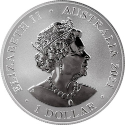 Australiens gefährlichste: The Great White Shark 1 oz Silber 2021