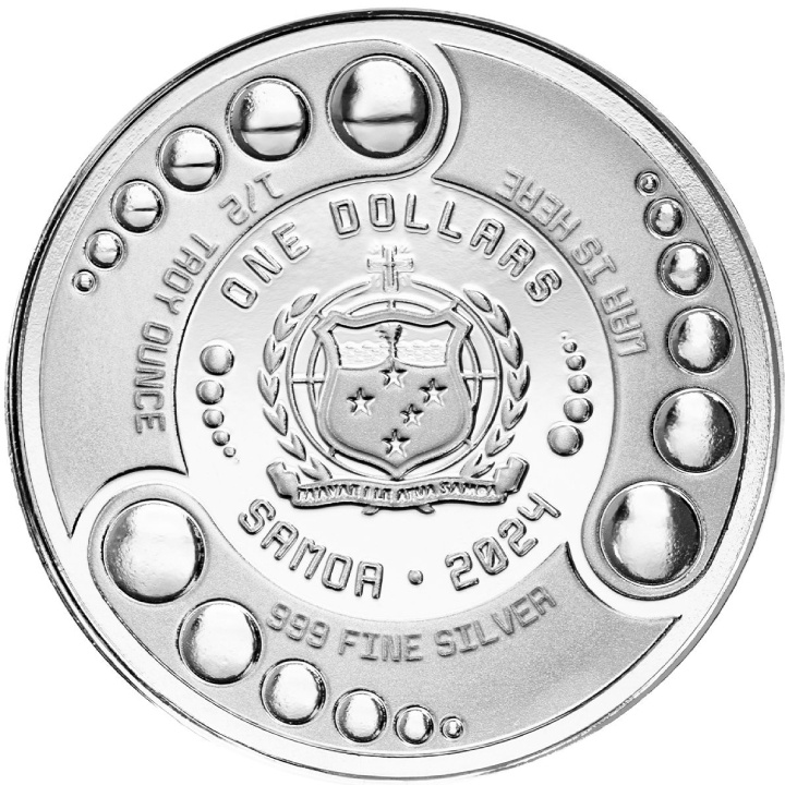 Samoa: Alien 1/2 uncji Srebra 2024 Prooflike