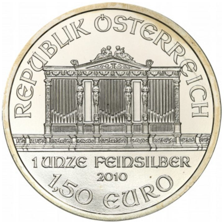 Filarmónica de Viena 1 oz Plata 2010