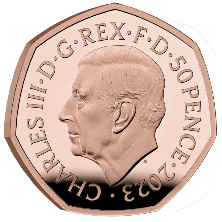 Harry Potter: Škola čar a kouzel v Bradavicích 50p zlato 2023 Proof