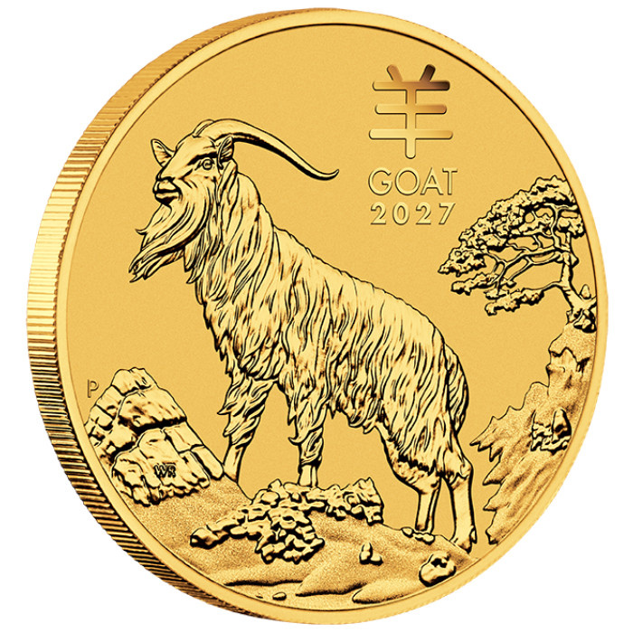 Złota Moneta Perth Mint: Lunar III - Rok Kozy 1/2 uncji Złota 2027