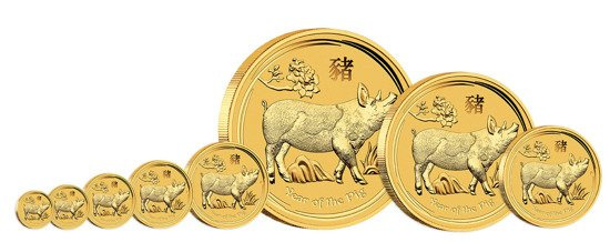 Lunar II: Rok Świni 10 uncji Złota 2019